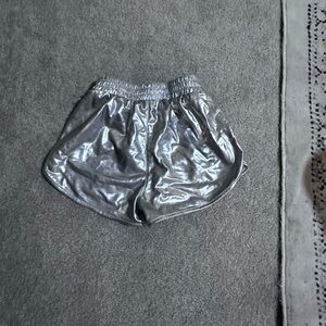 Shiny Silver Shorts